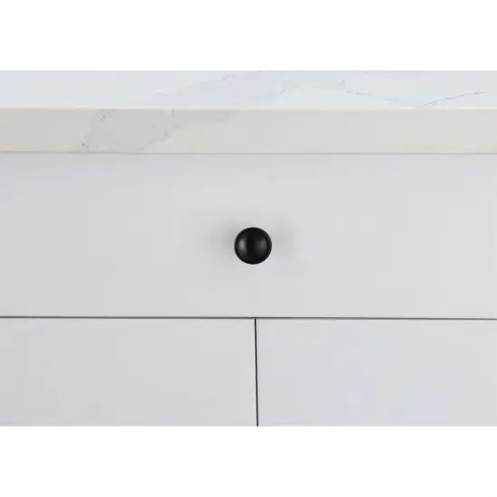 Garlande 1.2" Diameter Matte Black Mushroom Knob Multipack (Set of 10) {2}