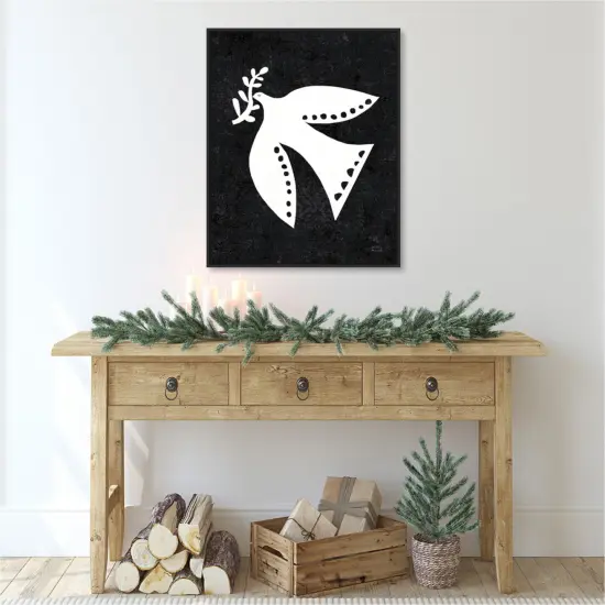 Christmas Whimsy Dove by Michael Mullan Canvas Art Framed {5}