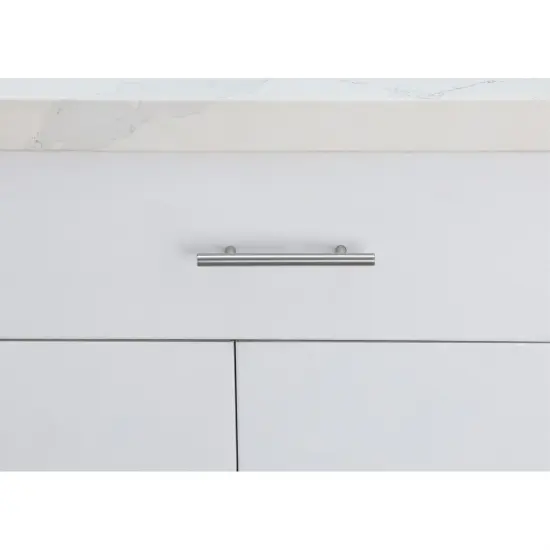 Quinn 4" Center to Center Brushed Nickel Bar Pull Multipack (set of 10) {2}