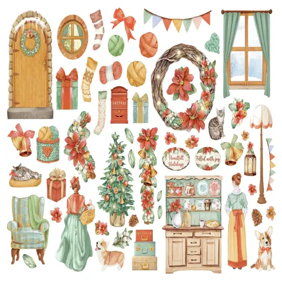 Stamperia Die-Cuts-All Around Christmas {2}