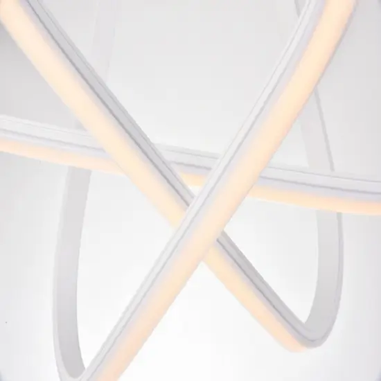 Dahlia 3 light in White Pendant {6}