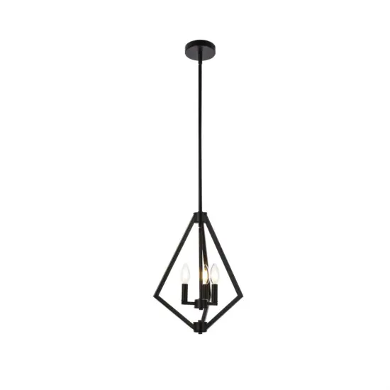 Irina 3 lights pendant in black {1}