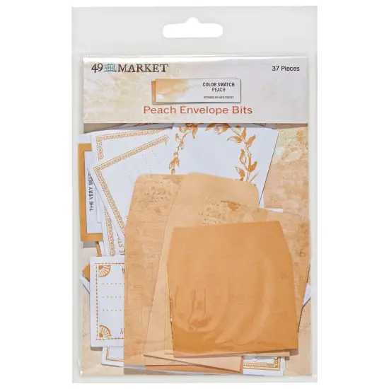 Color Swatch: Peach Envelope Bits-37/Pkg {1}