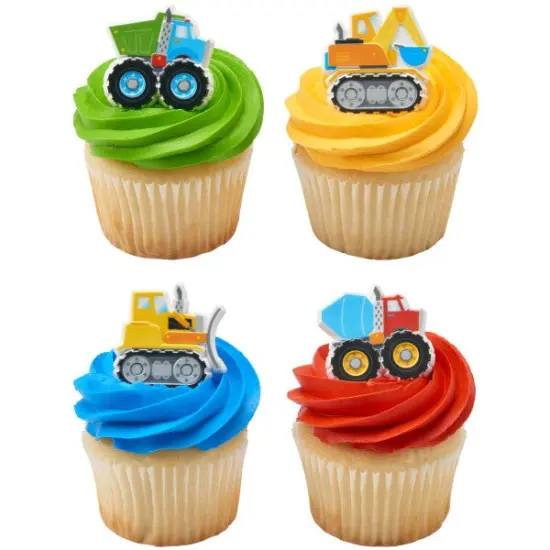 Construction Cupcake Rings, 12ct {2}