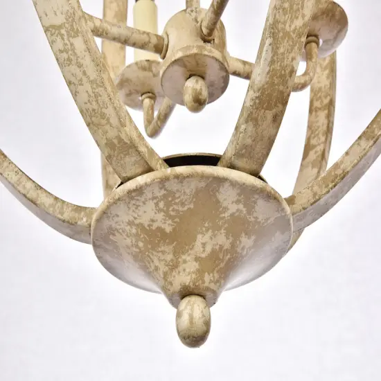 Marlow Collection Pendant D18 H22.5 Lt:4 Weathered Dove Finish {5}