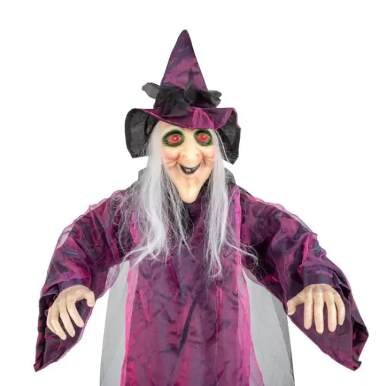 71in Life Size Hanging Witch Talking Halloween Everyday Decoration {1}