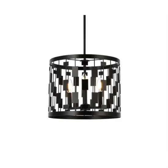 Levante 3 lights pendant in black {3}