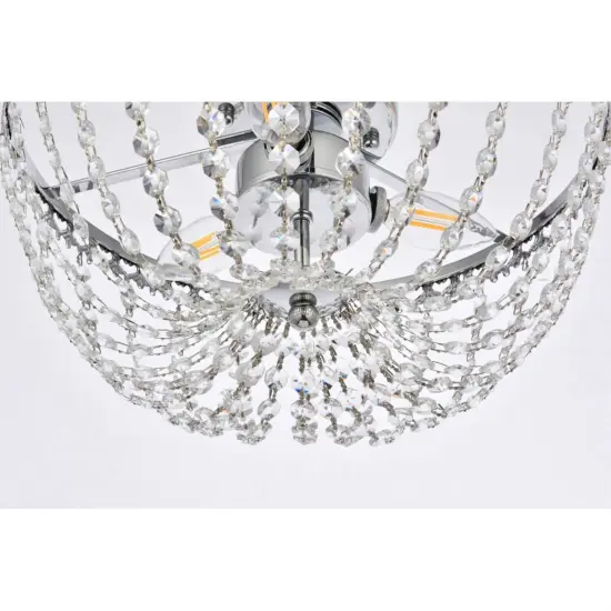 Kylie 14 inch flush mount in chrome {4}