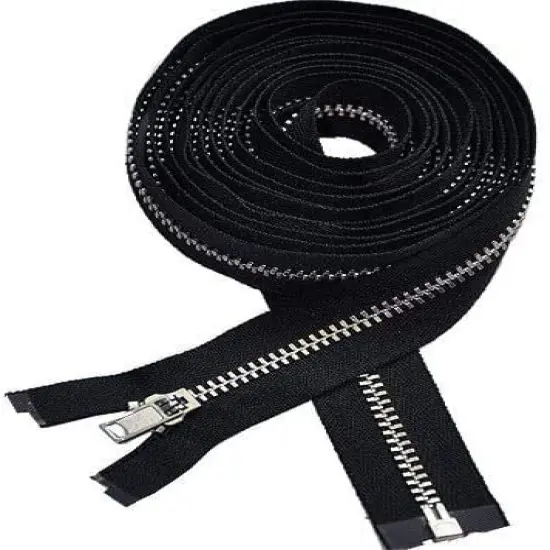 #3 YKK Lightweight Black Separating Coat Lining Zipper - Choose Your Length - Made in The United States (1 Zipper Per Pack) (72" Inches) {1}