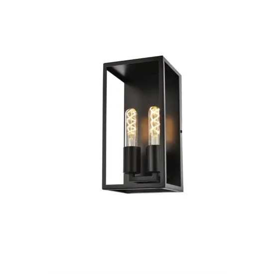 Voir 2 lights wall sconce in black {3}