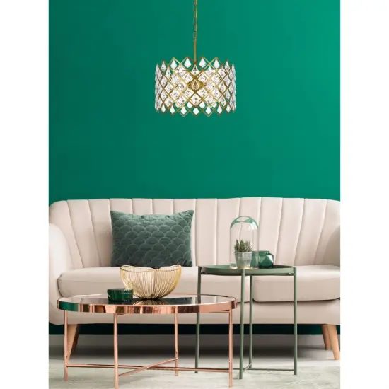 Lyla 16 inch pendant in brass {2}