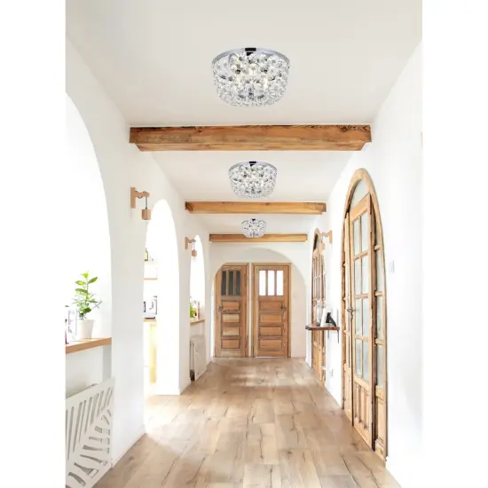 Cora 10 inch flush mount in chrome {2}