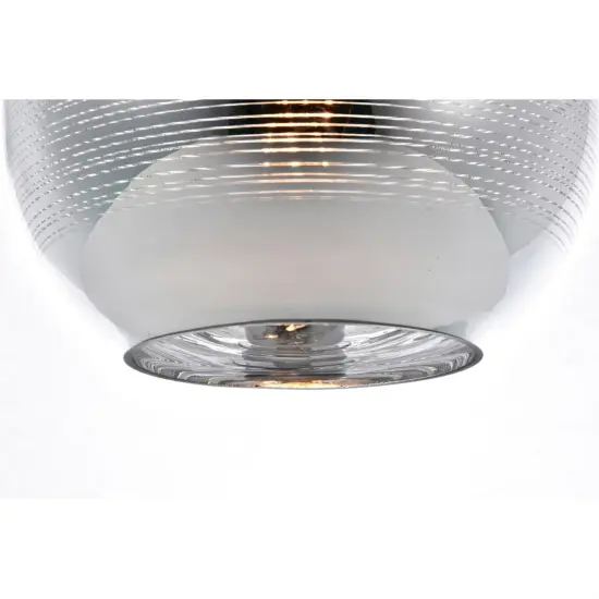 Reflection Collection Pendant D9.5in H9.5in Lt:1 Chrome finish {5}