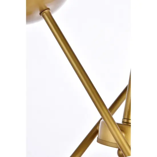 Axl 24 inch pendant in brass with clear shade {6}