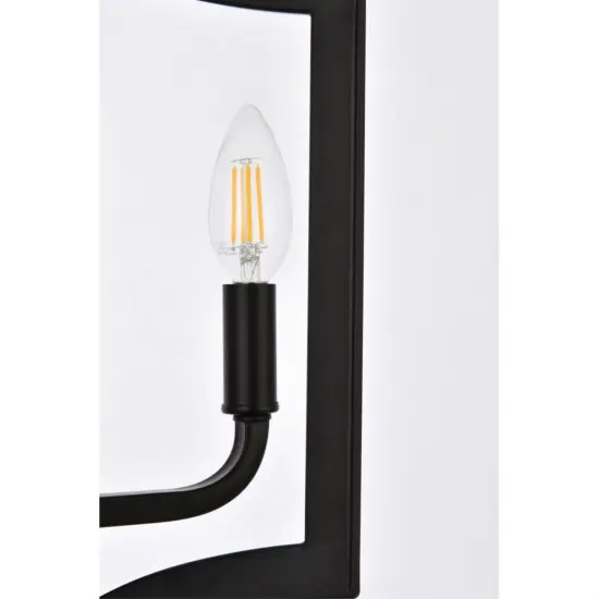 Kiera 3 lights flush mount in black {6}