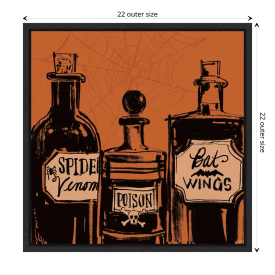 Haunted Halloween IX by Anne Tavoletti Canvas Art Framed {3}