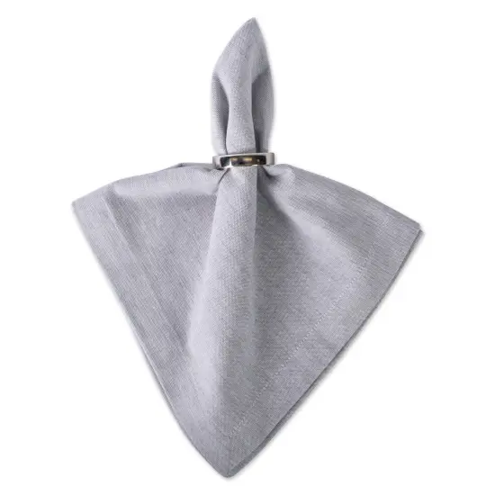 DII Gray Solid Chambray Napkin (Set of 6) {4}