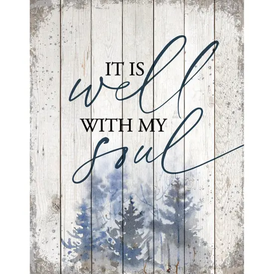 Dexsa It Is Well Wood Plaque 11.75 inches x 15 inches {1}