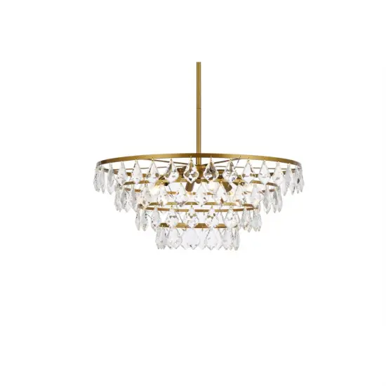 Ella 24 inch pendant in brass {3}