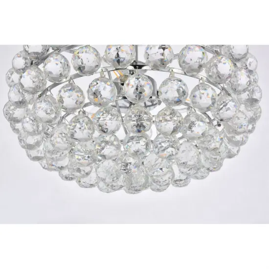 Savannah 16 inch flush mount in chrome {4}