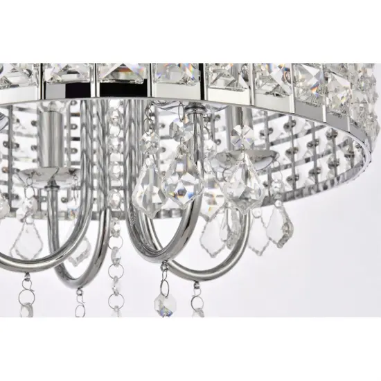 Elise 14 inch flush mount in chrome {6}