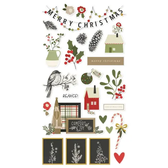 The Holiday Life Chipboard Stickers 6"X12" {2}
