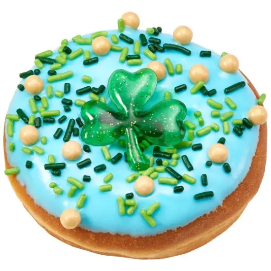 Shamrock Puffy Glitter Cupcake Rings, 12ct {2}