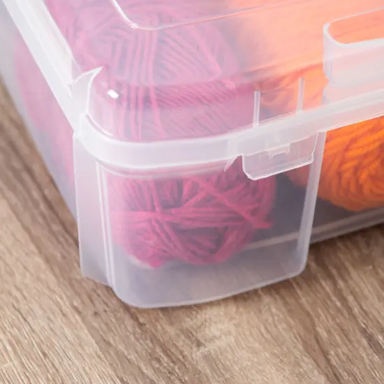 IRIS USA Fits 12" x 12" Paper Thick Portable Plastic Scrapbook Project Case with Built-in Handle {3}