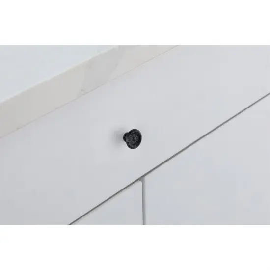 Corio 1.1" Diameter Matte Black Mushroom Knob Multipack (Set of 10) {3}