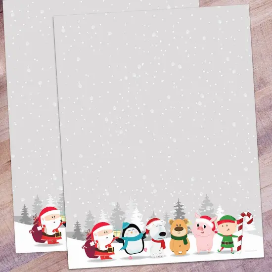Great Papers! Winter Friends Holiday Letterhead, Invitations and Announcements, Printer Friendly, 8.5"x11", 80 Pack {3}