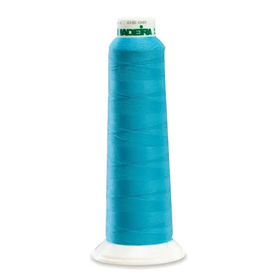 Aerolock Polyester Serger Thread --- 2,000 Yds --- Bright Turquoise Color -- Ref. # 9892 by Madeira&reg; {1}