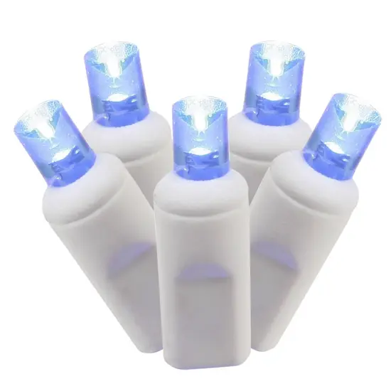 100Lt Blue LED / White Wire WA EC Set 6in. Sp 50 ft. {1}