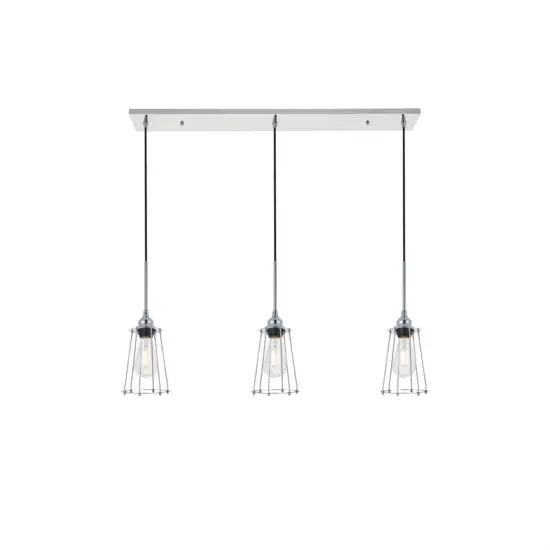 Auspice 3 light chrome Pendant {1}