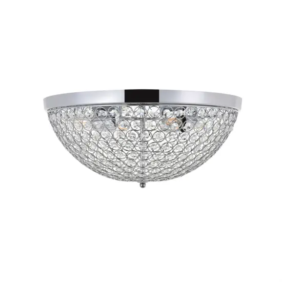 Taye 4 light Chrome Flush Mount {5}