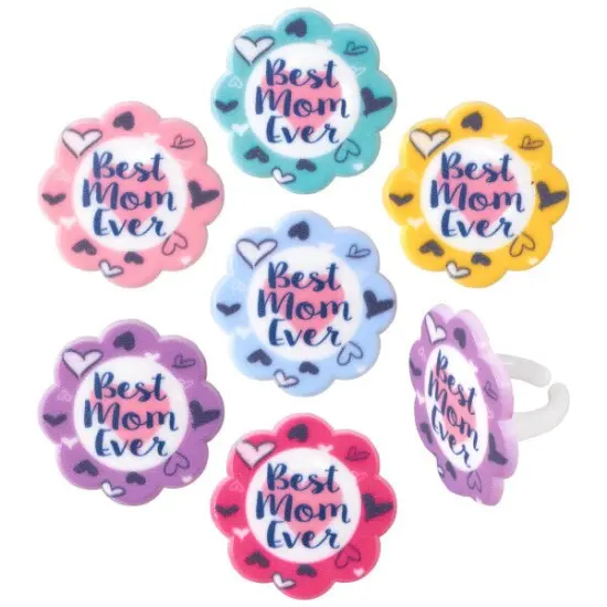 Best Mom Ever Cupcake Rings, 12ct {2}