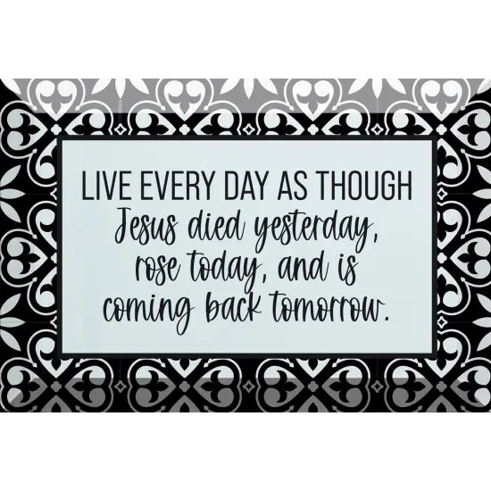 Dexsa Live Every Day Glass Plaque - 6x4 {1}