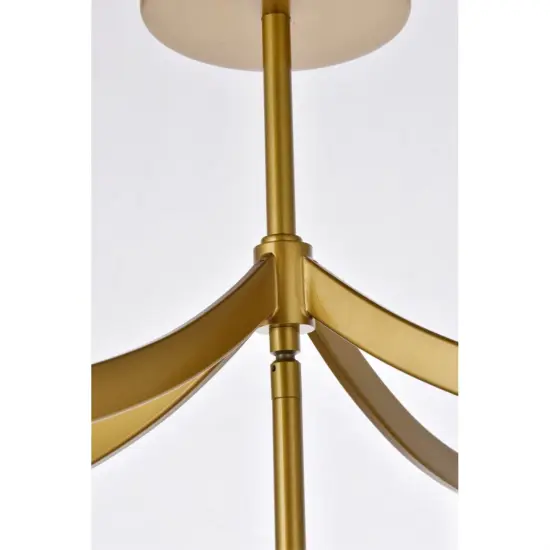 Kiera 4 lights pendant in brass {6}