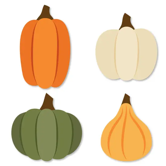 Big Dot of Happiness Fall Friends Thanksgiving - DIY Shaped Friendsgiving Party Cut-Outs - 24 Count {1}