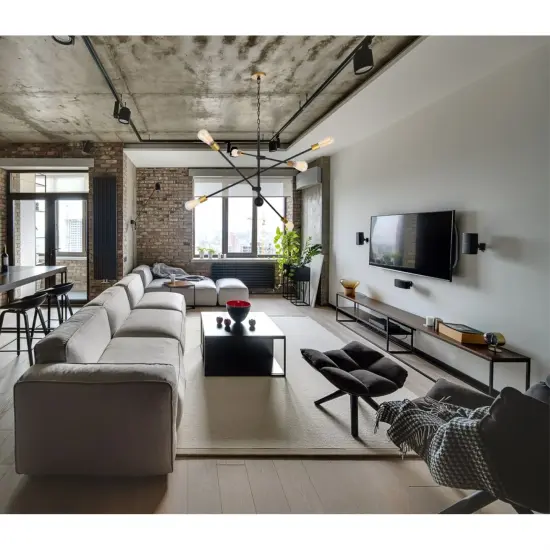 Axel 6 Lights Black Pendant {2}