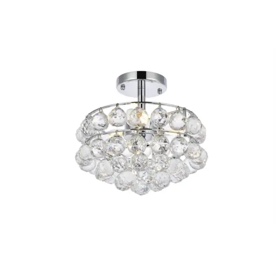 Savannah 12 inch flush mount in chrome {3}