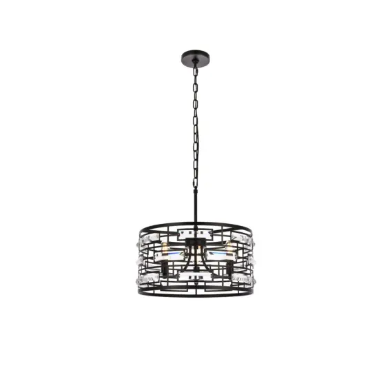 Kennedy 16.5 inch pendant in black {1}