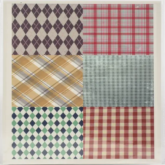 Dress My Craft Transfer Me Sheet A4-Plaid Tiles #1 {4}