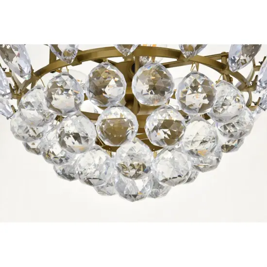 Emilia 14 inch flush mount in brass {4}