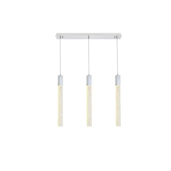 Weston 3 lights pendant in chrome {1}