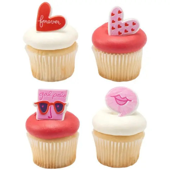 Gal Pals Cupcake Rings, 12ct {2}