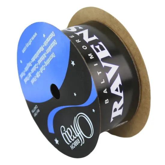 Baltimore Ravens Printed Ribbon 1-5/16-Inch Width, 12 Foot Spool {1}