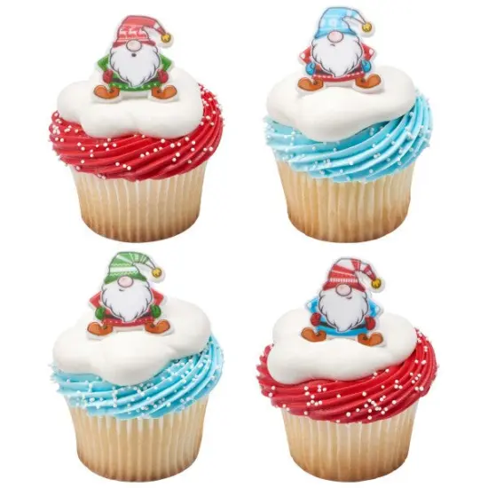 Holiday Gnomes Cupcake Rings, 12ct {5}