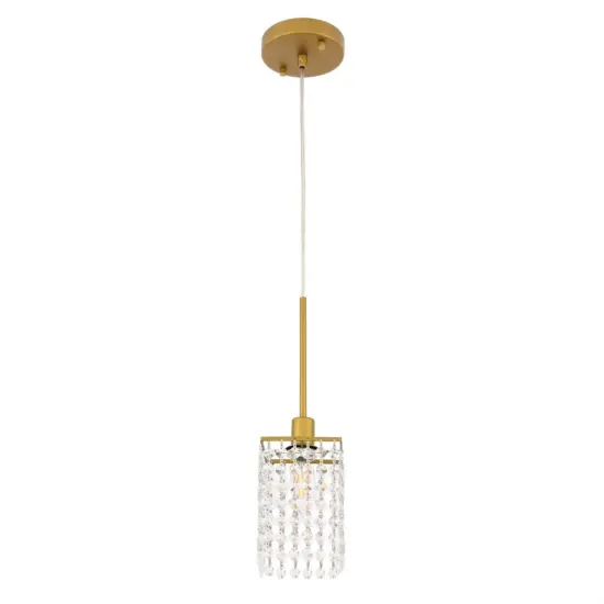 Taylor 1 light Brass Pendant {5}