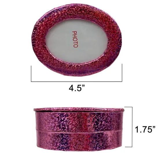 Value Pack of 12 Oval Frame Box Small - Pink {4}