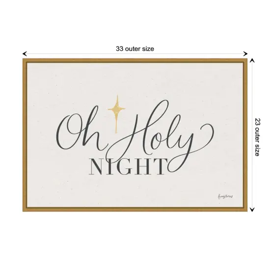Oh Holy Night by Becky Thorns Canvas Art Framed {3}